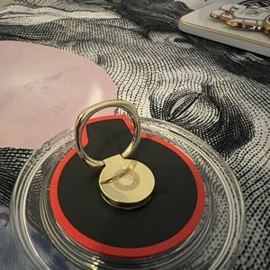 360° Rotatable All-Metal Phone Ring Stand: Anti-Slip Grip for Secure Handheld Us